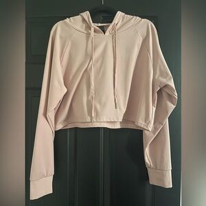 Til You Collapse cropped hooded top